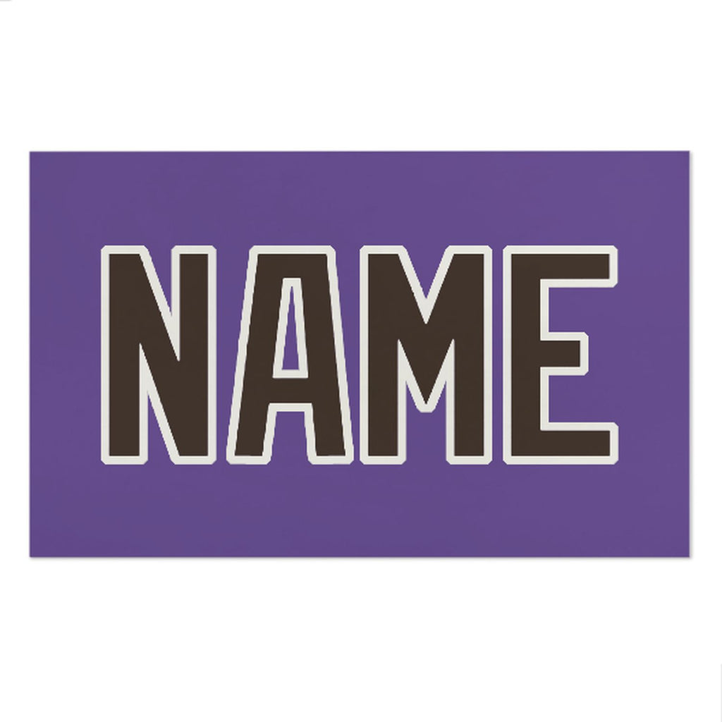 Custom Light Purple Brown Beach Towel