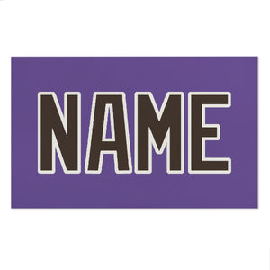 Custom Light Purple Brown Beach Towel