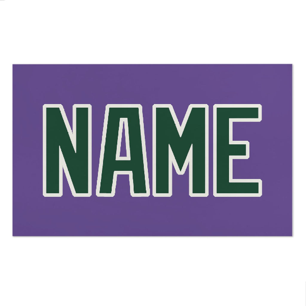 Custom Light Purple Green Beach Towel