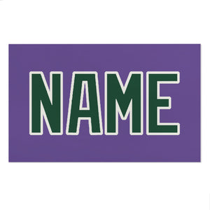 Custom Light Purple Green Beach Towel