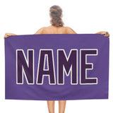 Custom Light Purple Purple Beach Towel