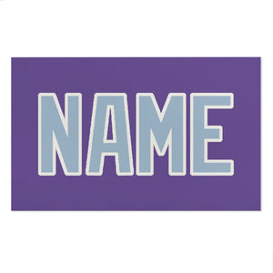 Custom Light Purple Light Blue Beach Towel