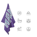 Custom Light Purple Light Blue Beach Towel