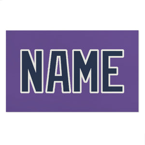 Custom Light Purple Blue Beach Towel