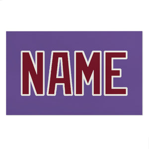 Custom Light Purple Crimson Red Beach Towel