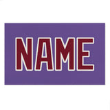 Custom Light Purple Crimson Red Beach Towel