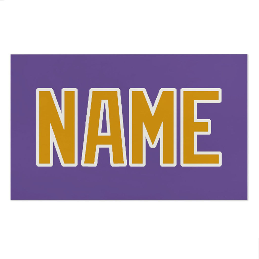 Custom Light Purple Yellow Beach Towel