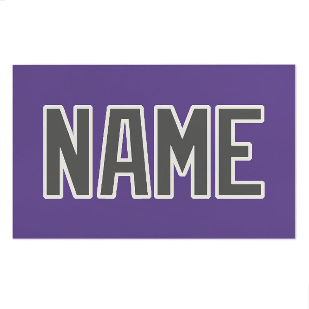 Custom Light Purple Dark Grey Beach Towel