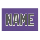 Custom Light Purple Dark Grey Beach Towel