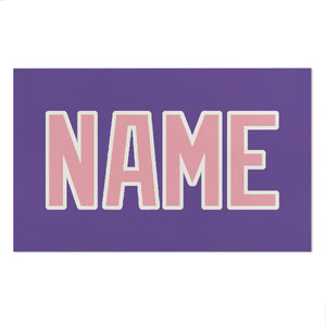 Custom Light Purple Light Pink Beach Towel