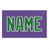 Custom Light Purple Emerald Green Beach Towel