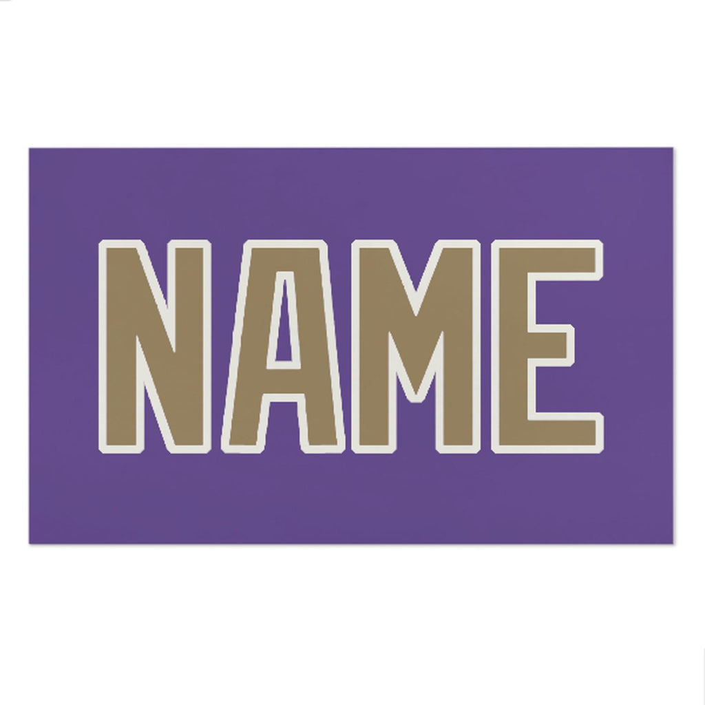 Custom Light Purple Light Khaki Beach Towel