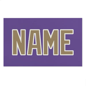 Custom Light Purple Light Khaki Beach Towel