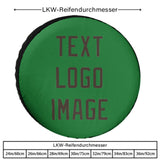 Custom Emerald Green Brown Truck Tires