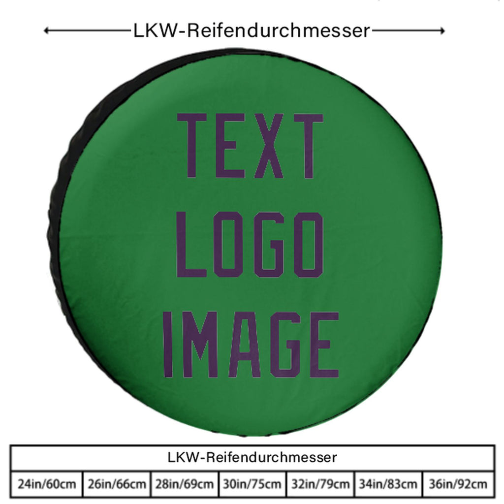 Custom Emerald Green Purple Truck Tires