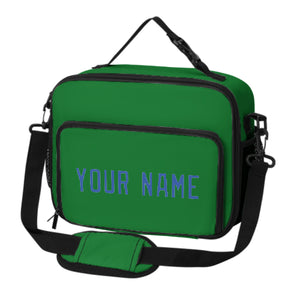 Custom Emerald Green Sky Blue Lunch Bag