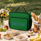 Custom Emerald Green Sky Blue Lunch Bag