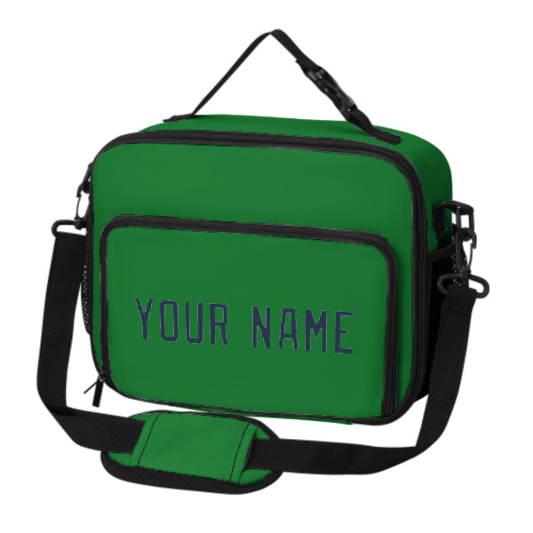 Custom Emerald Green Blue Lunch Bag