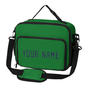 Custom Emerald Green Blue Lunch Bag