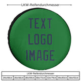 Custom Emerald Green Blue Truck Tires