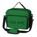Custom Emerald Green Navy Lunch Bag