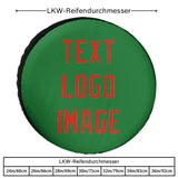 Custom Emerald Green Orange Red Truck Tires