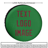 Custom Emerald Green Crimson Red Truck Tires