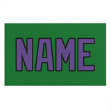 Custom Emerald Green Light Purple Beach Towel