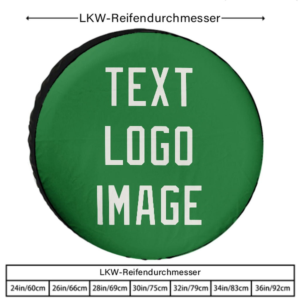 Custom Emerald Green White Truck Tires