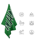 Custom Emerald Green Green Beach Towel