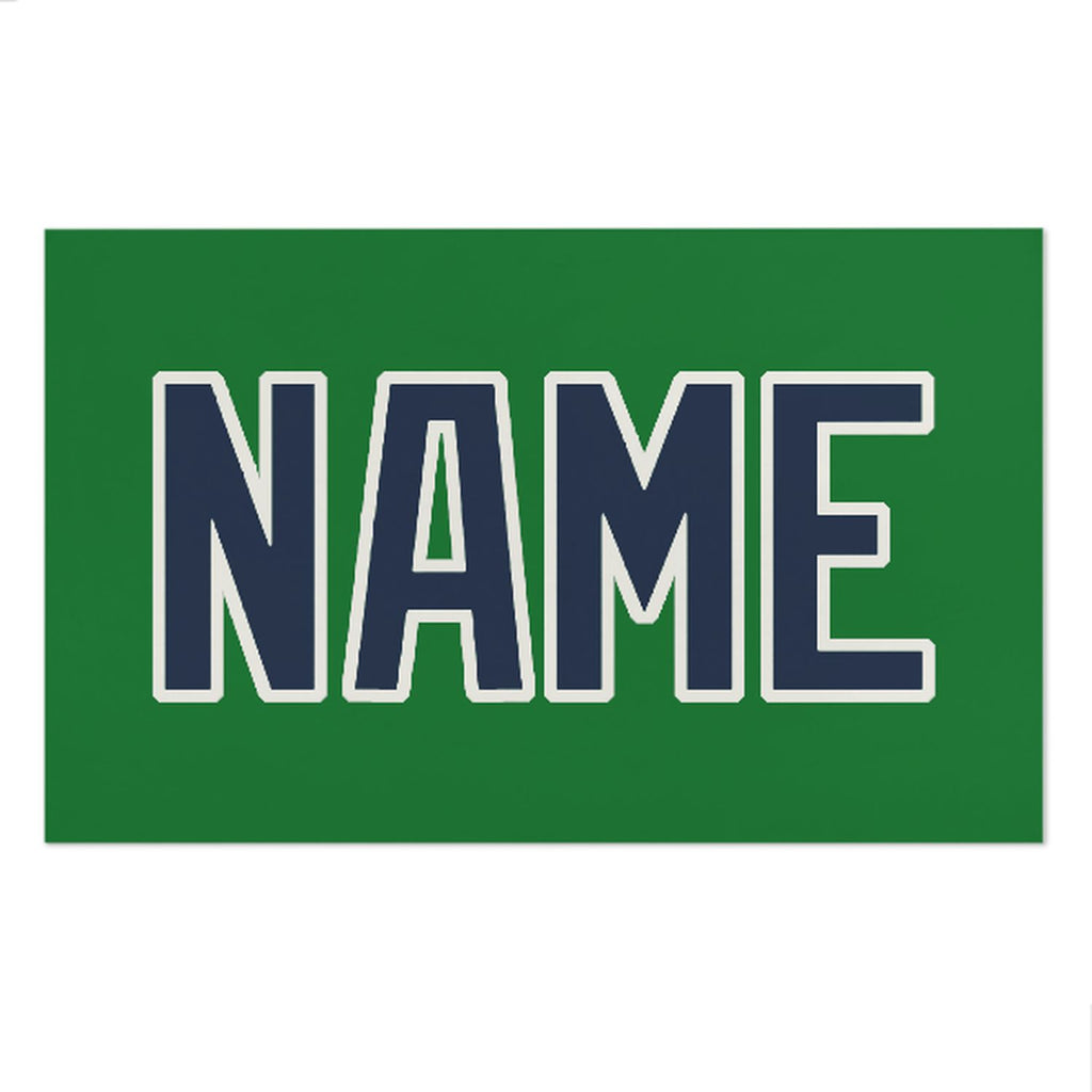 Custom Emerald Green Blue Beach Towel