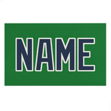 Custom Emerald Green Blue Beach Towel