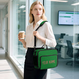 Custom Emerald Green Copper Rose Lunch Bag