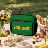 Custom Emerald Green Gold Lunch Bag