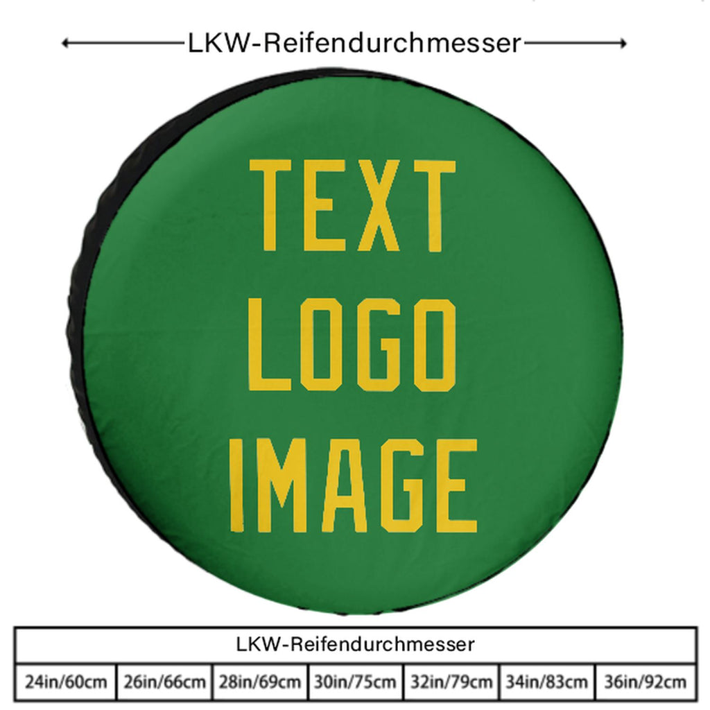 Custom Emerald Green Gold Truck Tires