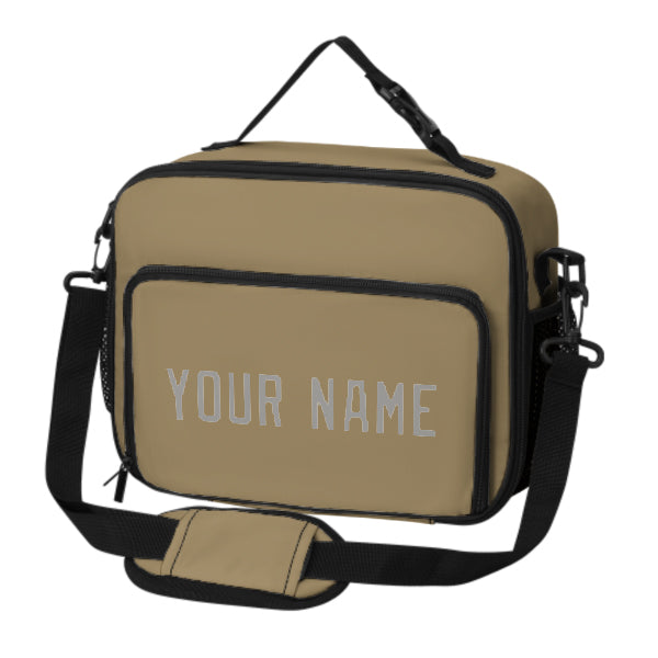 Custom Light Khaki Gray Lunch Bag