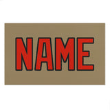 Custom Light Khaki Orange Red Beach Towel