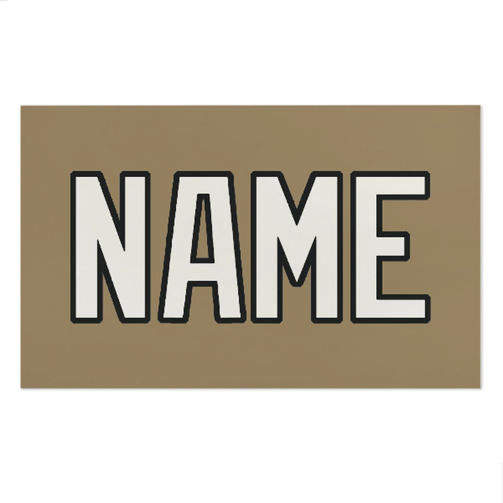 Custom Light Khaki White Beach Towel