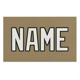 Custom Light Khaki White Beach Towel