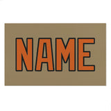 Custom Light Khaki Orange Beach Towel