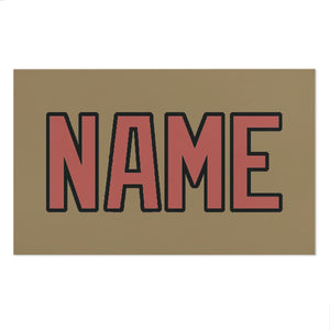 Custom Light Khaki Copper Rose Beach Towel