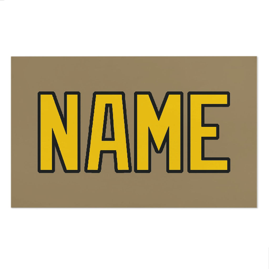 Custom Light Khaki Gold Beach Towel