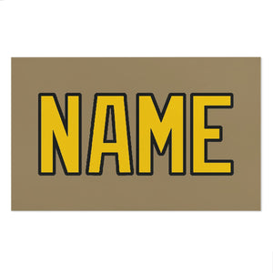 Custom Light Khaki Gold Beach Towel