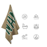 Custom Light Khaki Green Beach Towel