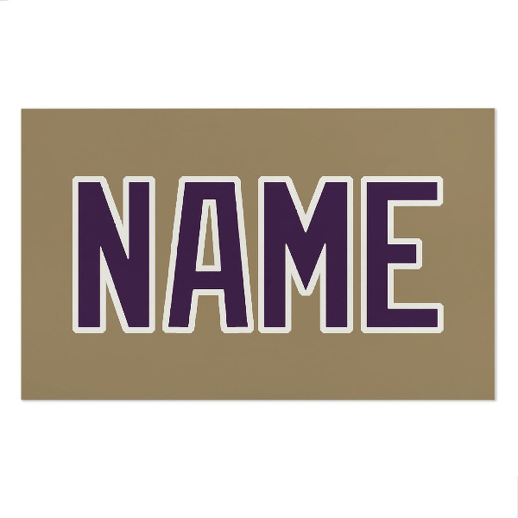 Custom Light Khaki Purple Beach Towel