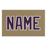 Custom Light Khaki Purple Beach Towel