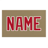 Custom Light Khaki Red Beach Towel