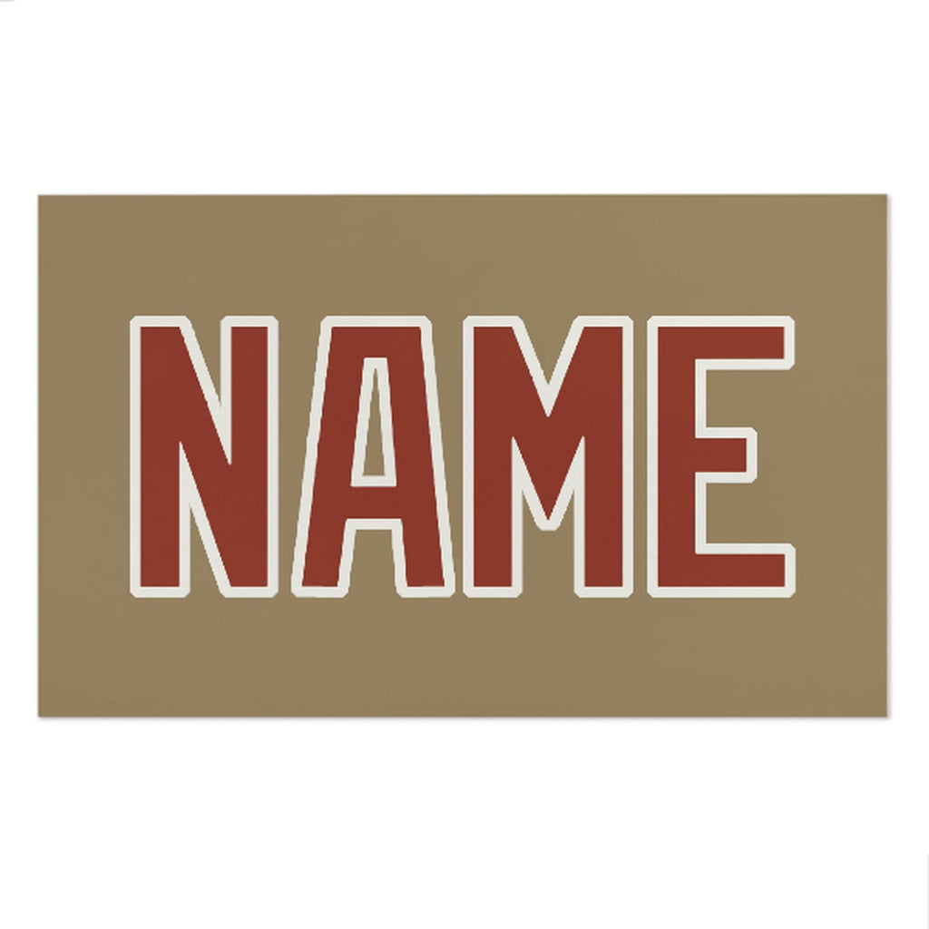 Custom Light Khaki Coral Red Beach Towel