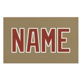 Custom Light Khaki Coral Red Beach Towel