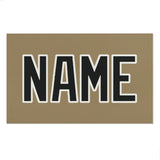 Custom Light Khaki Black Beach Towel